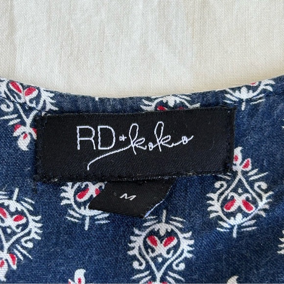 Antropologie RD and Koko Embroidered Peasant Blouse Top - Picture 8 of 11